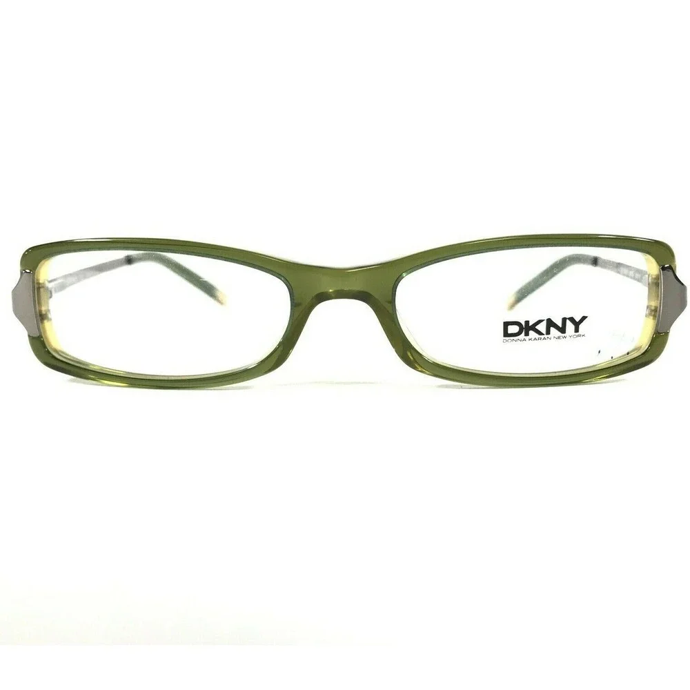 DKNY Eyeglasses Frames DY4507 3015 Gray Clear Green Brown Rectangular 50-17-135